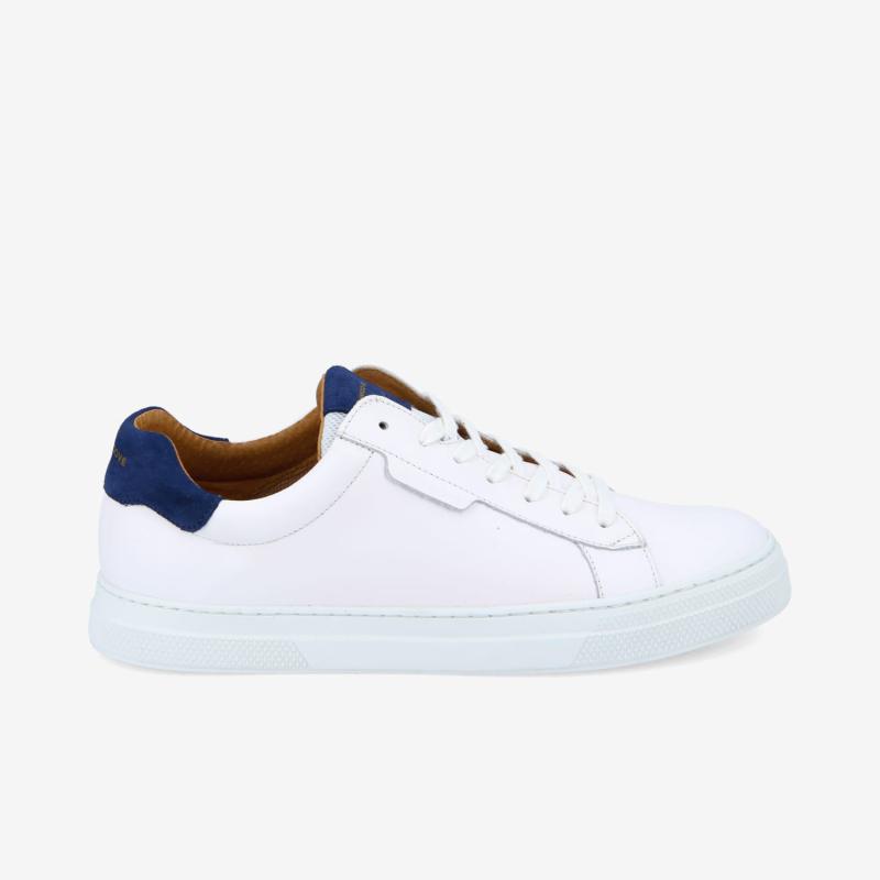 SPARK CLAY M - NAPPA/SUEDE -  BLANC/BLEU